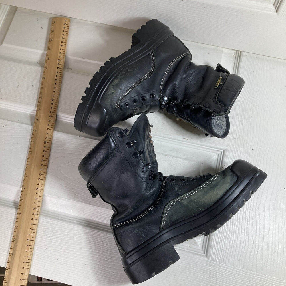 STC Leather Hardrock Gore-Tex Protective Toe Vibram Mens 8 Oil Resisting Black